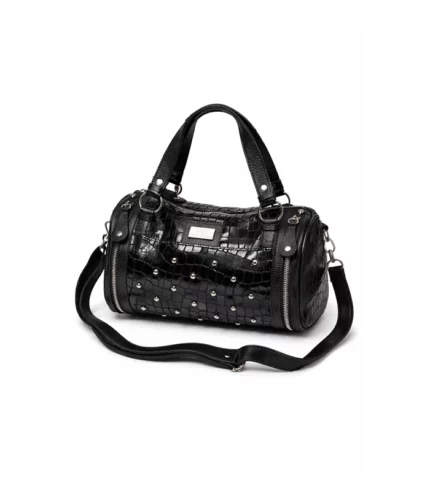 Cartera Triny - Negro Crocco Charolado