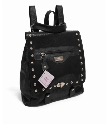 Mochila Cartera Cristal - Negro Brilloso